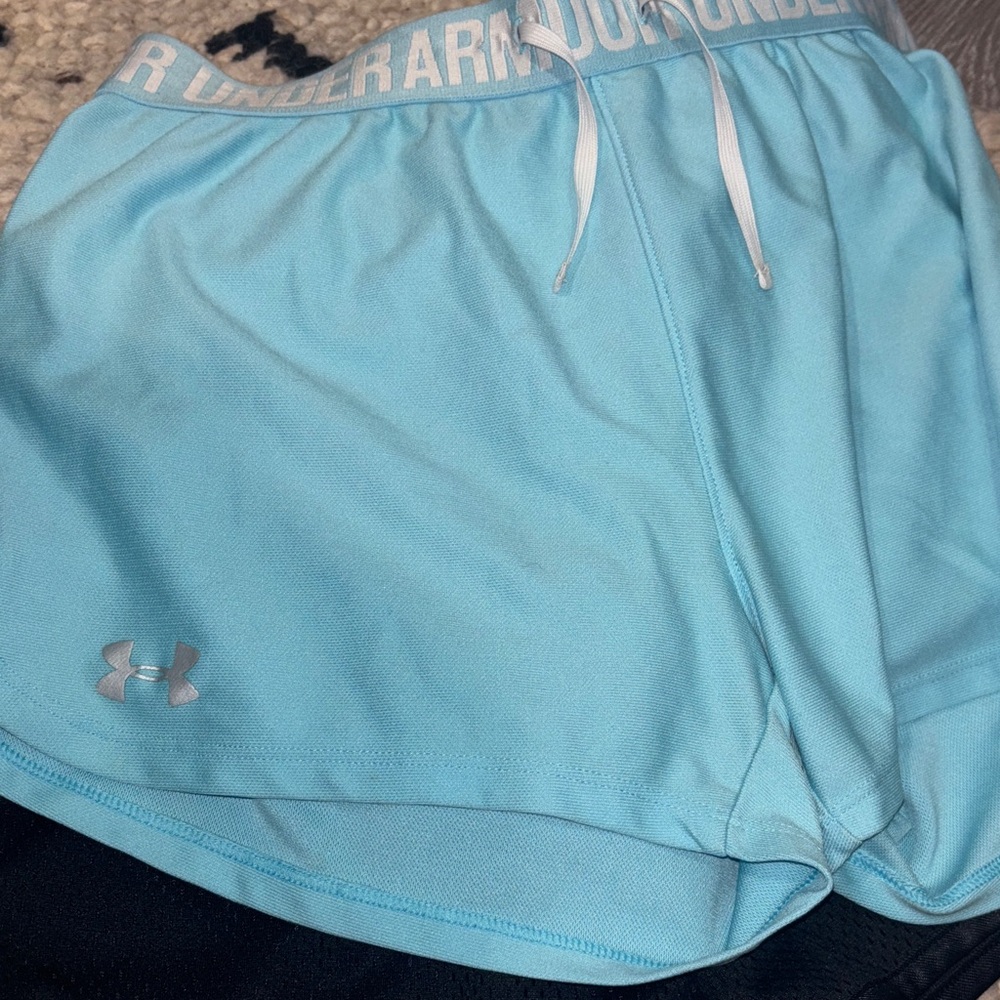 Under Armour Women's Light Blue Athletic Shorts